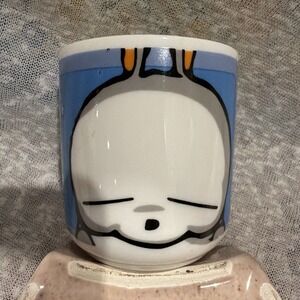 Mashi Maro Ceramic Yunomi Tea Cup Handleless Kawaii Bunny 3" Handleless Vintage